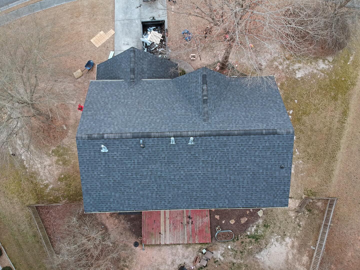 Exceptional Before and After New Charcoal Roof in Dallas, GA